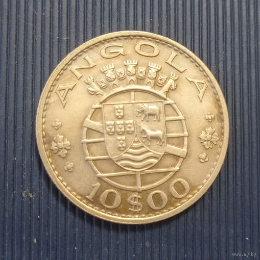 Ангола 10 эскудо 1969 год колония Португалии