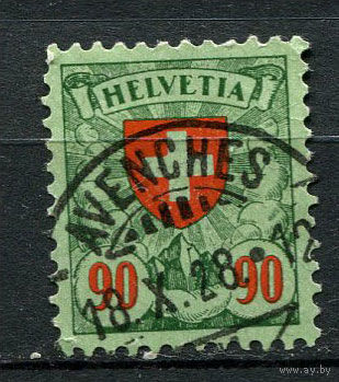 Швейцария - 1924/1940 - Герб 90с - [Mi.194x] - 1 марка. Гашеная.  (Лот 98U)