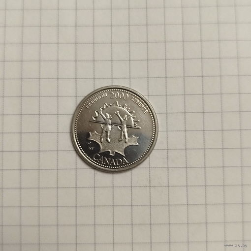 Канада 25 центов, 2000 Свобода