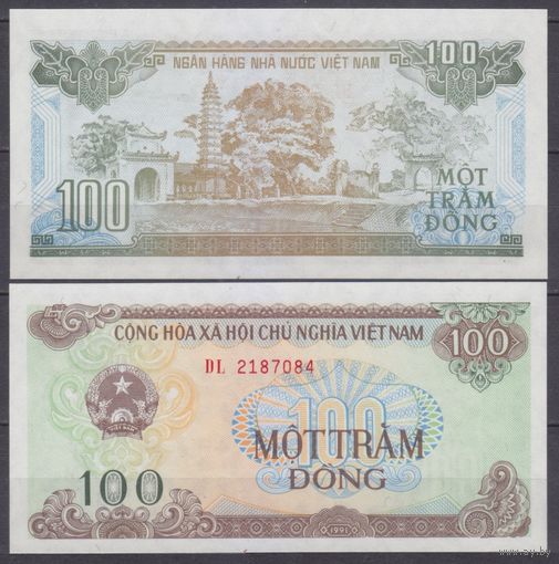 Вьетнам 100 донгов 1991 UNC P105
