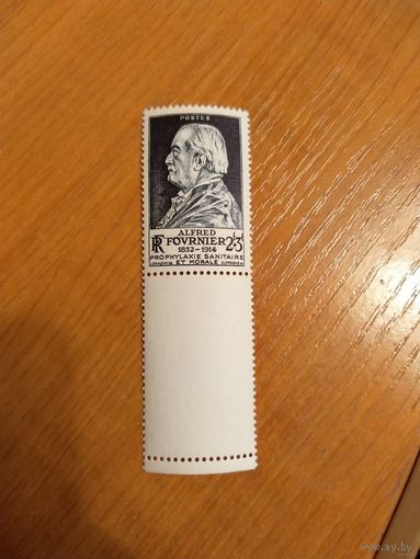 1947 Франция Альфред Фурнье врач медицина чистая клей MNH** с купоном выпускалась одиночкой (2-11)