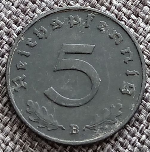 5 рейхспфеннигов 1943 В
