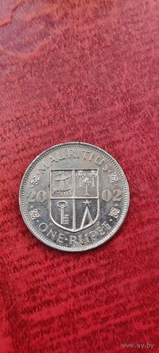 Маврикий 1 рупе 2002