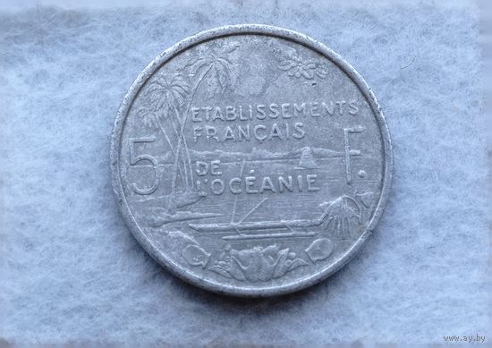 Werty71 Французская Океания 5 франков 1952