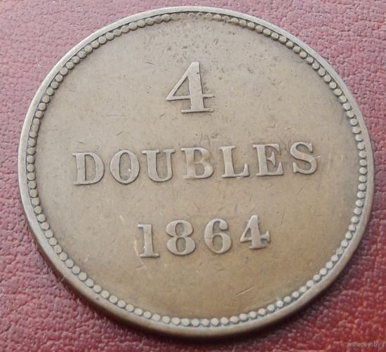 Гернси. 4 дубля 1864