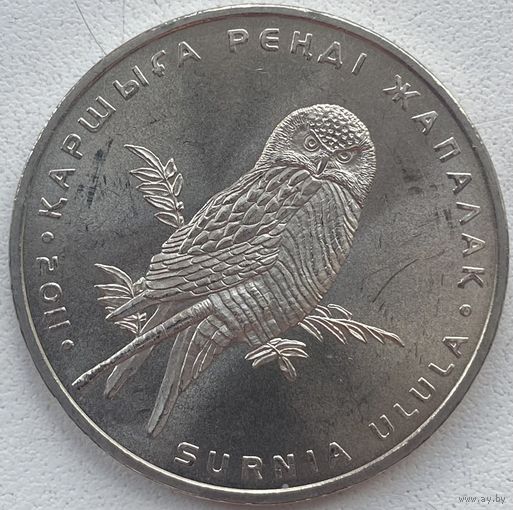 Казахстан 50 тенге 2011 г. Ястребиная сова