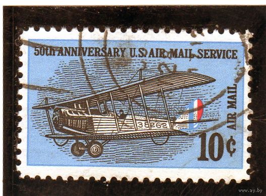 США. Ми-948. Кертисс Дженни. Серия: 50-летие выпуска воздушной почты.1968.