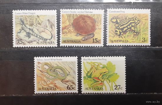 Австралия. Фауна. Пресмыкающиеся, земноводные (1087)