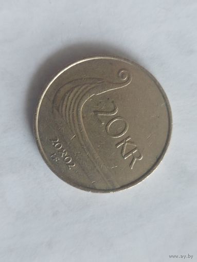 20 крон норвегия 2002