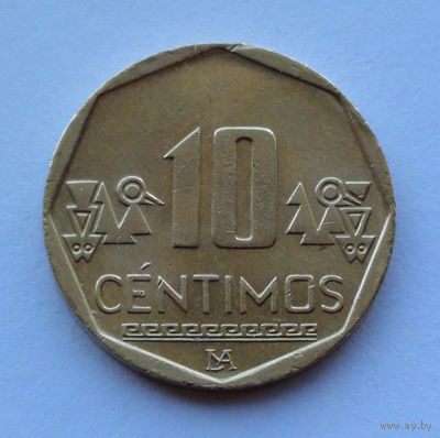 Перу 10 сентимо. 2017