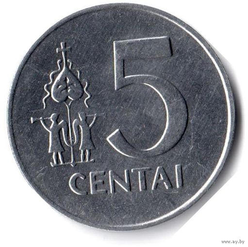 Литва. 5 центов. 1991 г.