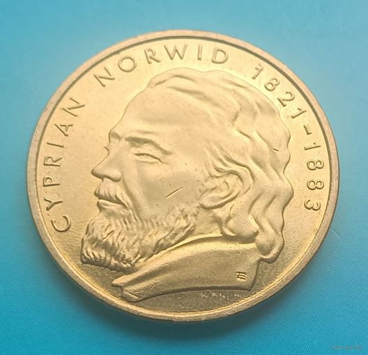 2 злотых 2013 год, UNC. "130 лет со дня смерти Циприана Камиля Норвида"