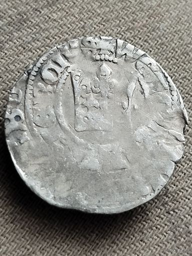 Распродажа - Пражский Грош., Вацлав 4.,1378-1419г.,Чехия (г.Кутна Гора- серебро)