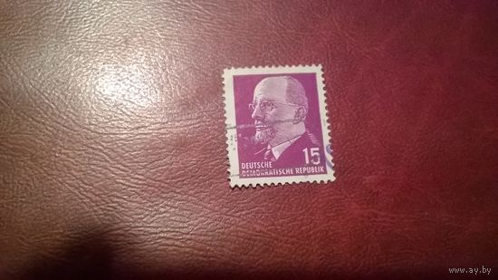 Марка  Вальтер Ульбрихт 1961 год ГДР