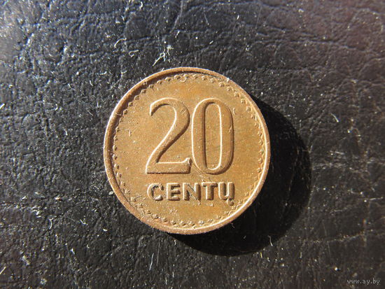 Литва 20 центов, 1991. С 20 копеек. Распродажа коллекции. Смотрите другие лоты.