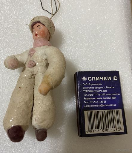 Елочная игрушка. Лыжник.
