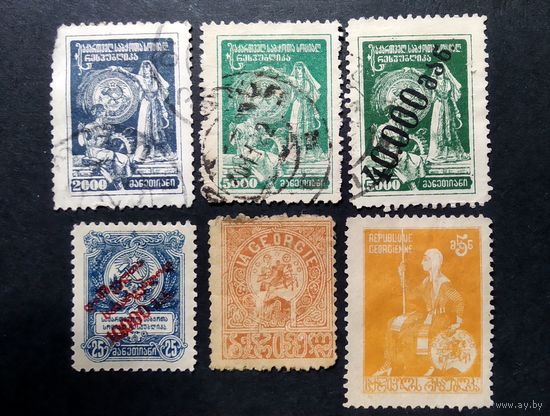 Гражданская война\55с\ Грузия 1919-1922\1923 надпечатка. Герб