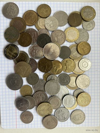 Монеты. Около 60 штук