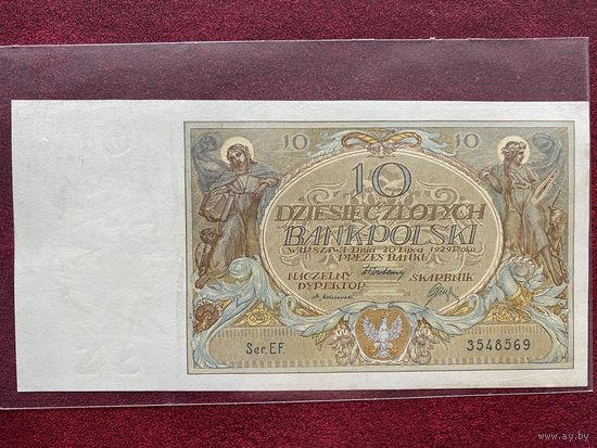 Польша 10 злотых 1929 года