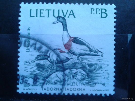 Литва 1992 Утка, марка из буклета
