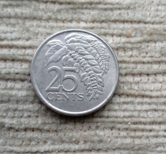 Werty71 Тринидад и Тобаго 25 центов 2007 Цветок Чакония