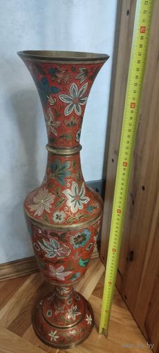 Большая красивая ваза. Индия, латунь, ссср.