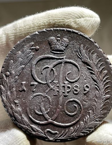 5 копеек 1789 АМ без МЦ.Кладовая.Состояние!