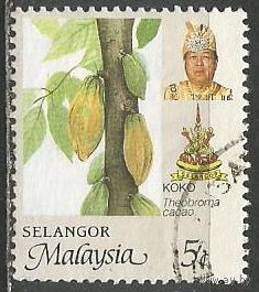 Малайские штаты(Селангор). Какао. 1986г. Mi#133.