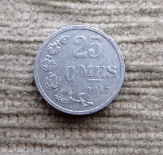 Werty71 Люксембург 25 сантимов 1957