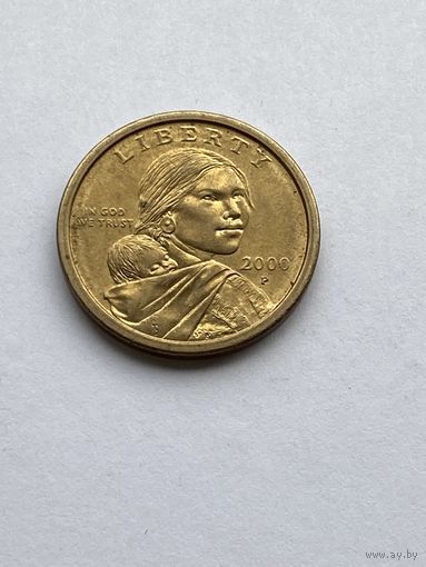 1 доллар США 2000 г., Сакагавея, США
