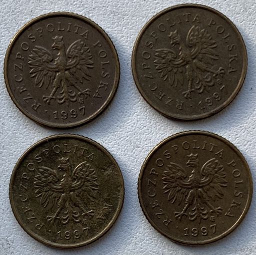 Польша 1 грош 1997 г. Цена за 1 шт.