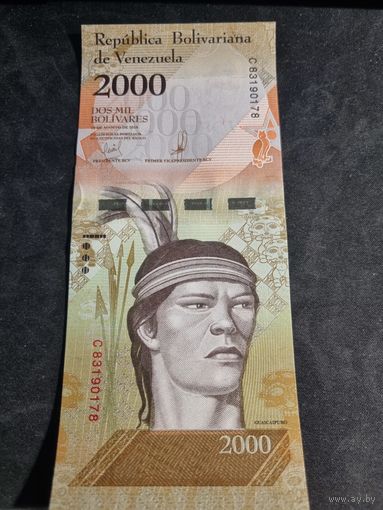 Венесуэла 2000 боливар 2016 UNC
