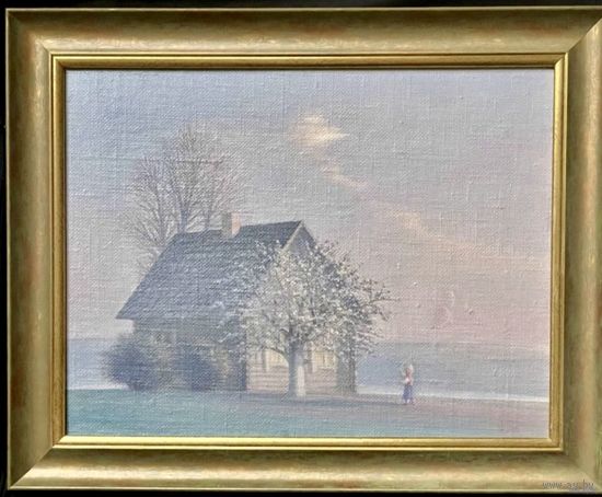 КАТАЛОЖНАЯ! Батальонок Е.Е. 1946 г.р. "Май", 1990 год; 29,5/40 см