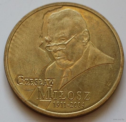 Польша 2 злотых 2011 год "100 лет со дня рождения Чеслава Милоша"