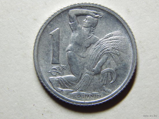 Чехословакия 1 крона 1952г.
