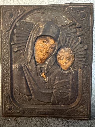 Икона старинная Казанской Божьей матери. Распродажа коллекции!!!