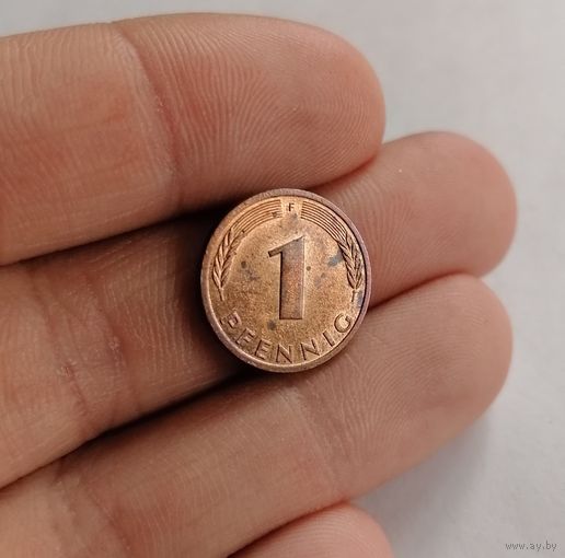 1 пфенниг 1988г. (F). Германия.