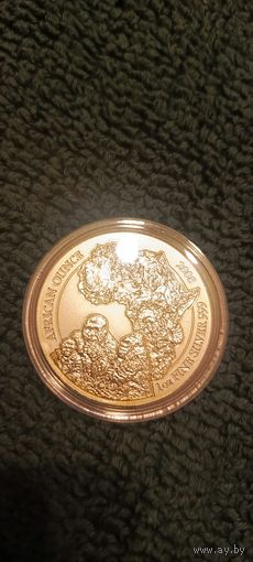 Гориллы Руанда Серебро 999 1oz.