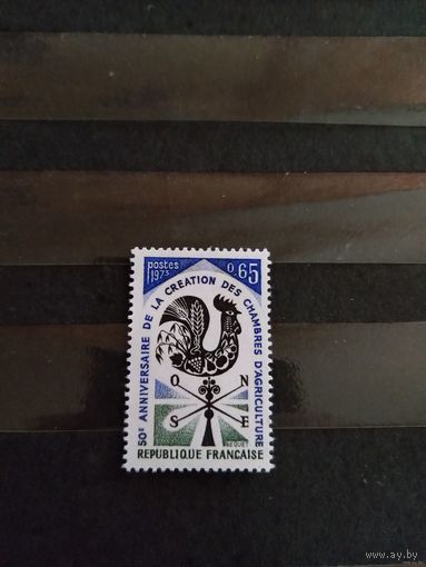 1973 Франция флюгер чистая клей MNH** выпускалась одиночкой (3-3)
