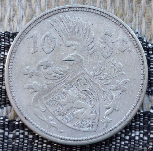 Люксембург 10 франков 1929 года. Серебро! Сторгуй за свою цену, предложи обмен! Y