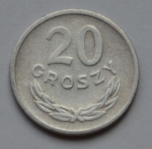 Польша, 20 грошей 1972 г.