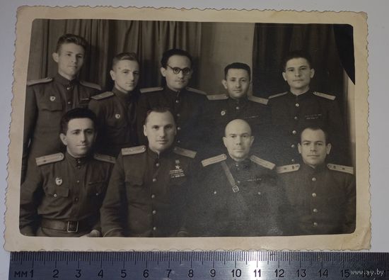 Фото ГСС с полтсоставом 41  дивизии РККА  после победы1945(А39)