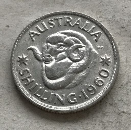 Австралия 1 шиллинг 1960 Елизавета II - серебро 0,500