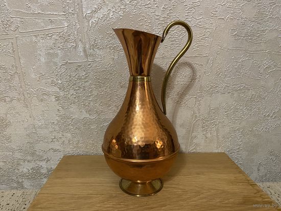 Кувшин, медь, латунь, для интерьера. С нюансом.