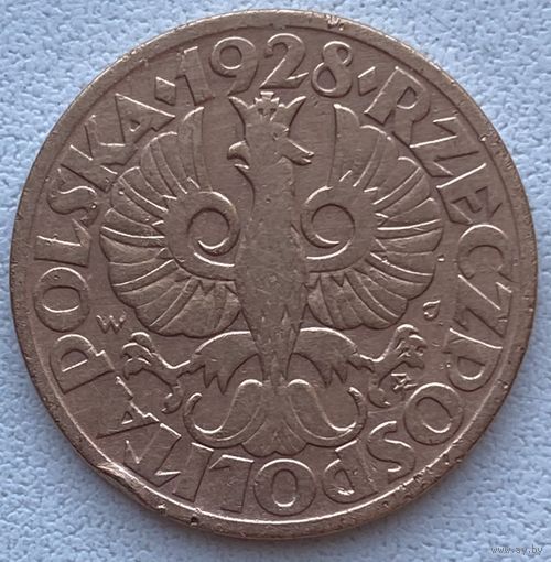 Польша 5 грошей 1928 г.