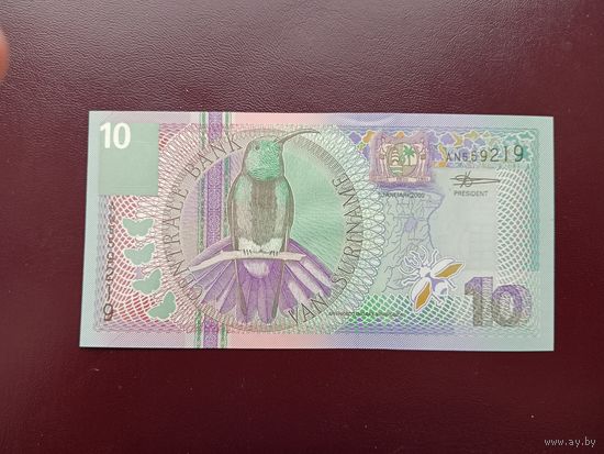 Суринам 10 гульденов 2000 UNC