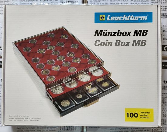 Leuchtturm планшет MB20 на 20 монет в холдерах или капсулах Quadrum 50 x 50 мм! Германия, Лейхтурм! ВОЗМОЖЕН ОБМЕН!