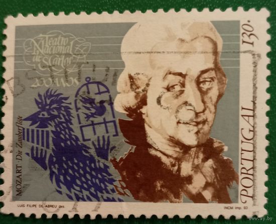 Португалия 1993. Вольфганга Амадея Моцарта. Волшебная флейта