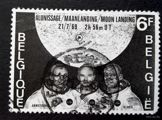 Бельгия  1969 г. Космос, полная серия из 1 марки #0055-K1