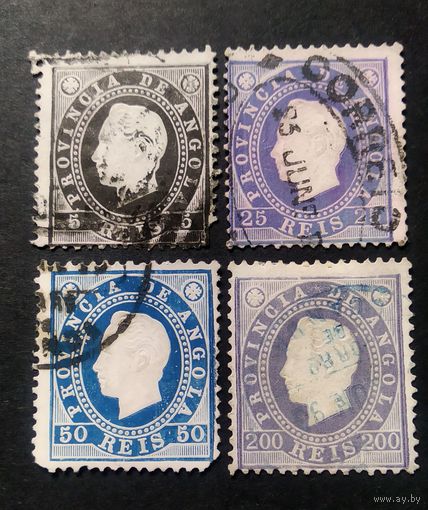 ПОРТУГАЛИЯ \н55\  АНГОЛА 1886 король  кц31евр